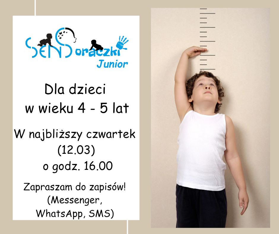 Zapraszamy dzieci w wieku 4 - 5 lat